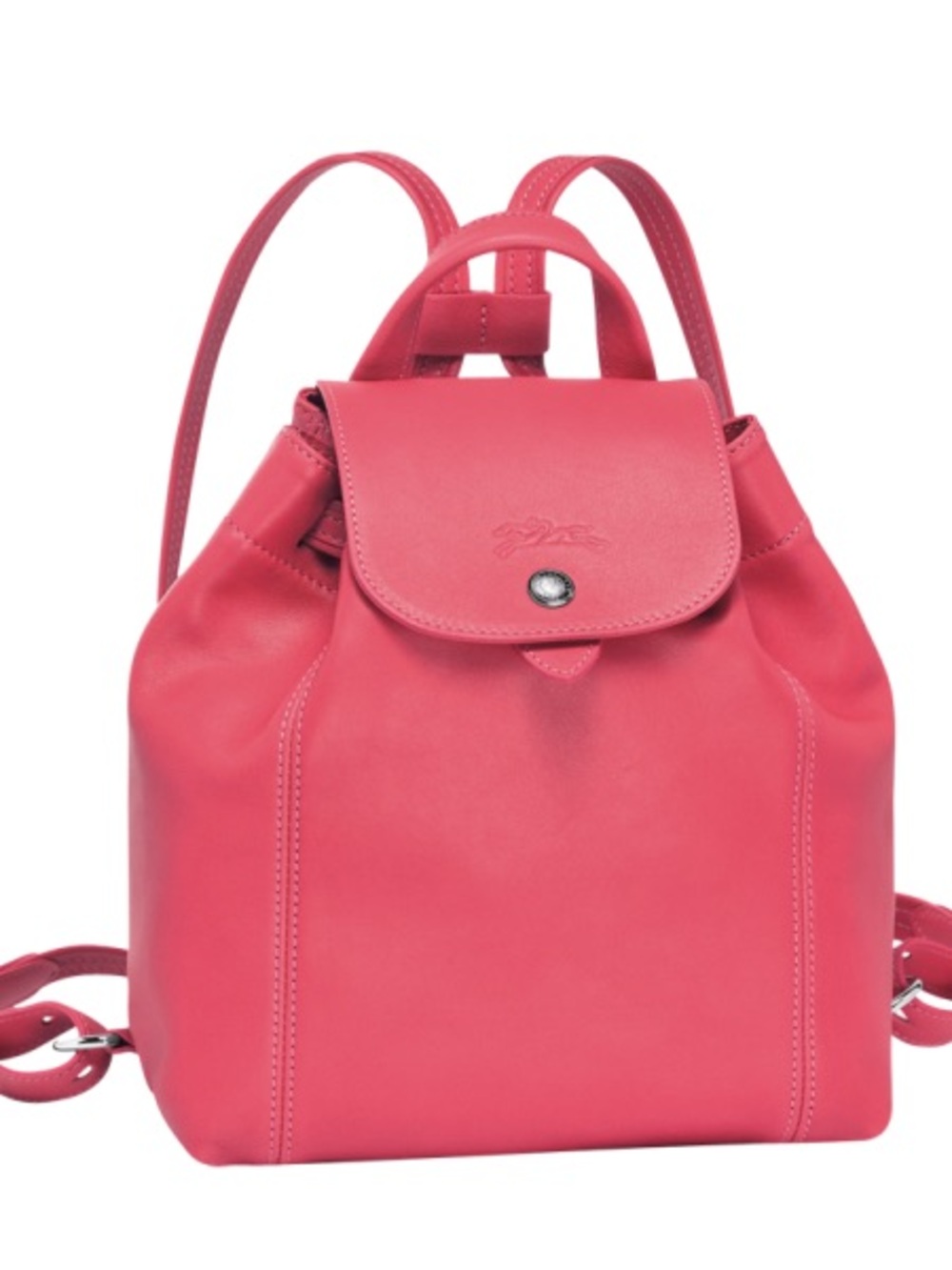 🔥cute!!!🔥Longchamp Le Pliage Cuir XS Leather in pink red